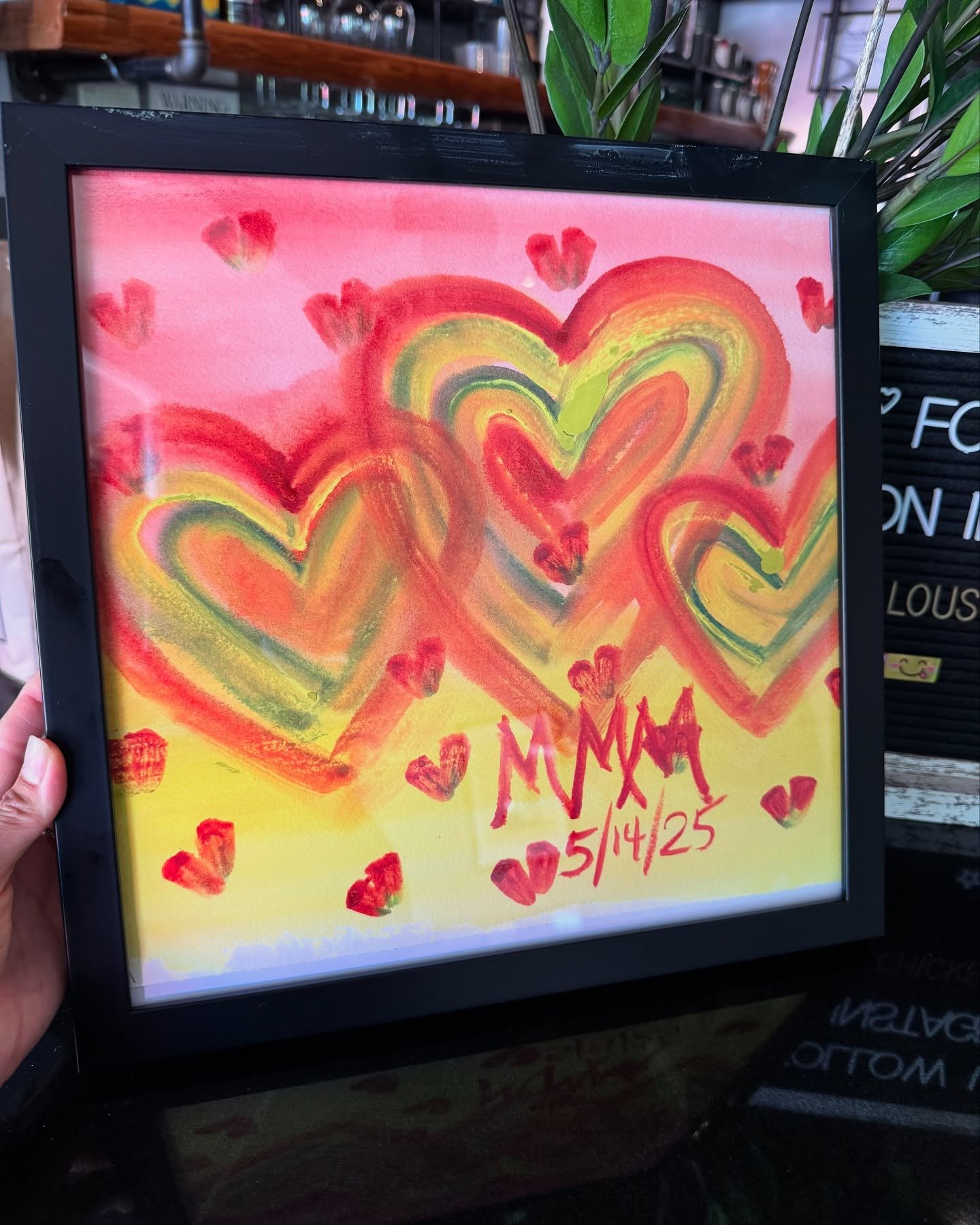 Thank you Mary for your lovely painting. Your love and support mean a lot to us. ๐๐ผ๐ฅ #loveourcustomersโค๏ธ #louschickenshop #moraga #mycustomersarethebest