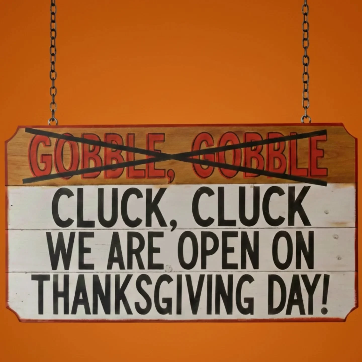 Yup, we're going to be open this Thursday but closed Saturday November 29!
