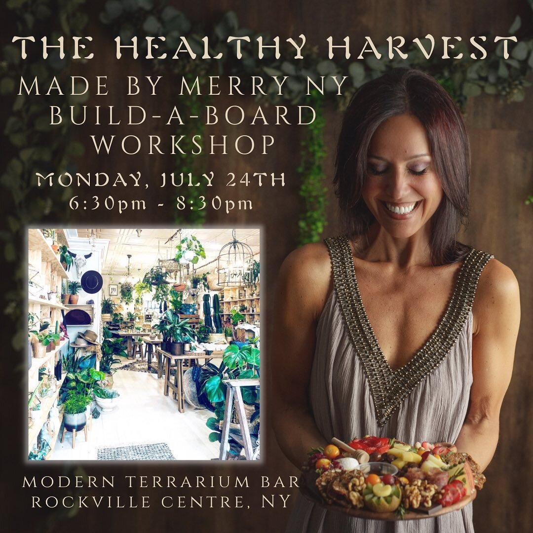 Welcome to The Healthy Harvest Build-A-Board Workshop 🌿 

Get ready to relax &amp; unwind as you learn the art of charcuterie using all things promoting health and wellness, surrounded by soul-healing treasures from Mother Earth 🌍 

Ticket includes