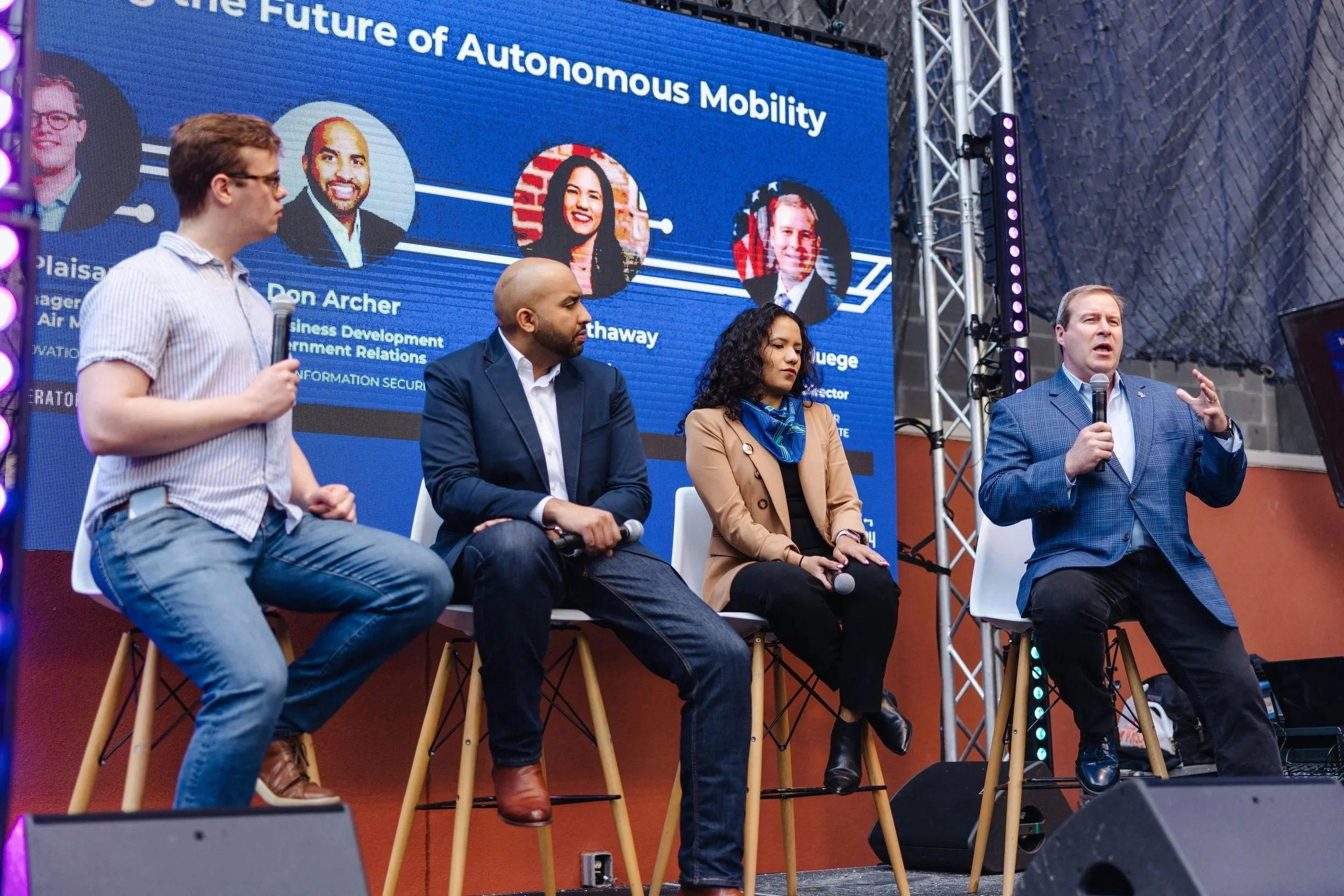 SXSW Panelists on custom designed stage