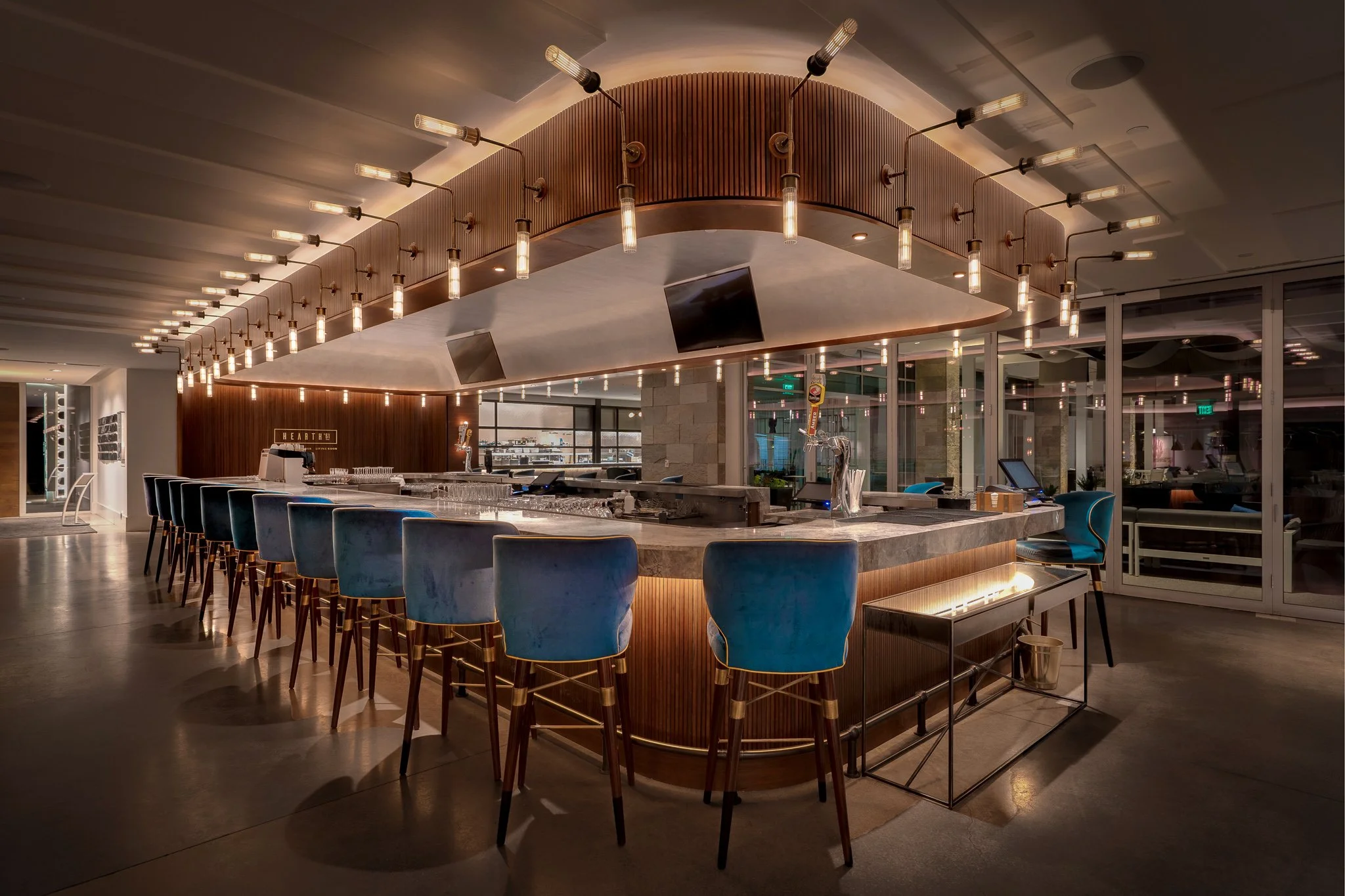 Bar at Hearth 61 Paradise Valley, AZ.