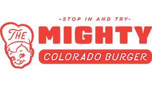The Might Colorado Burger Logo