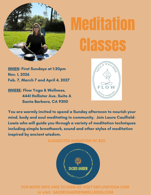 1st Sunday - Community Meditation Gathering with Laura Caulfield-Lewis (subbing for Sarah McClean)