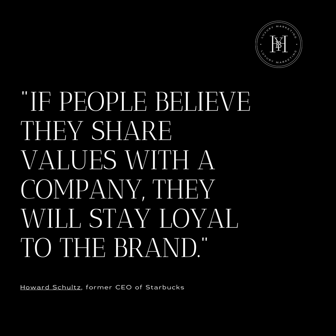 Share your values to increase your profits 