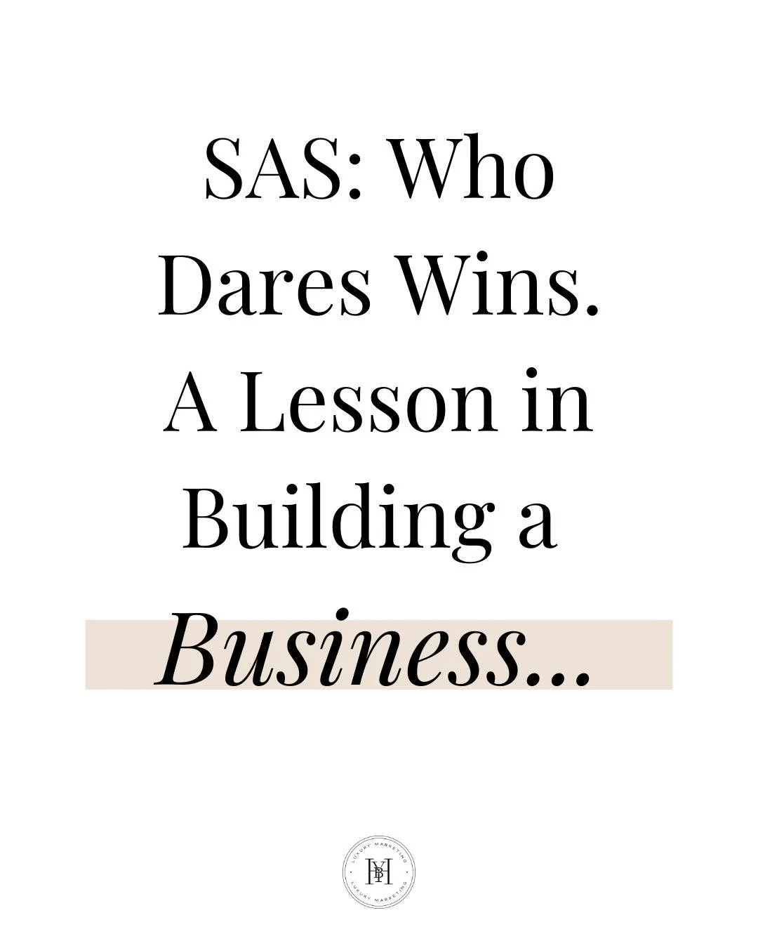If there's one thing that will make you feel like a lazy, sorry-for-yourself victim, it's reading and watching anything to do with the army. 
And that's exactly why I love it for business motivation. 😄

Too many people want big sales without doing t