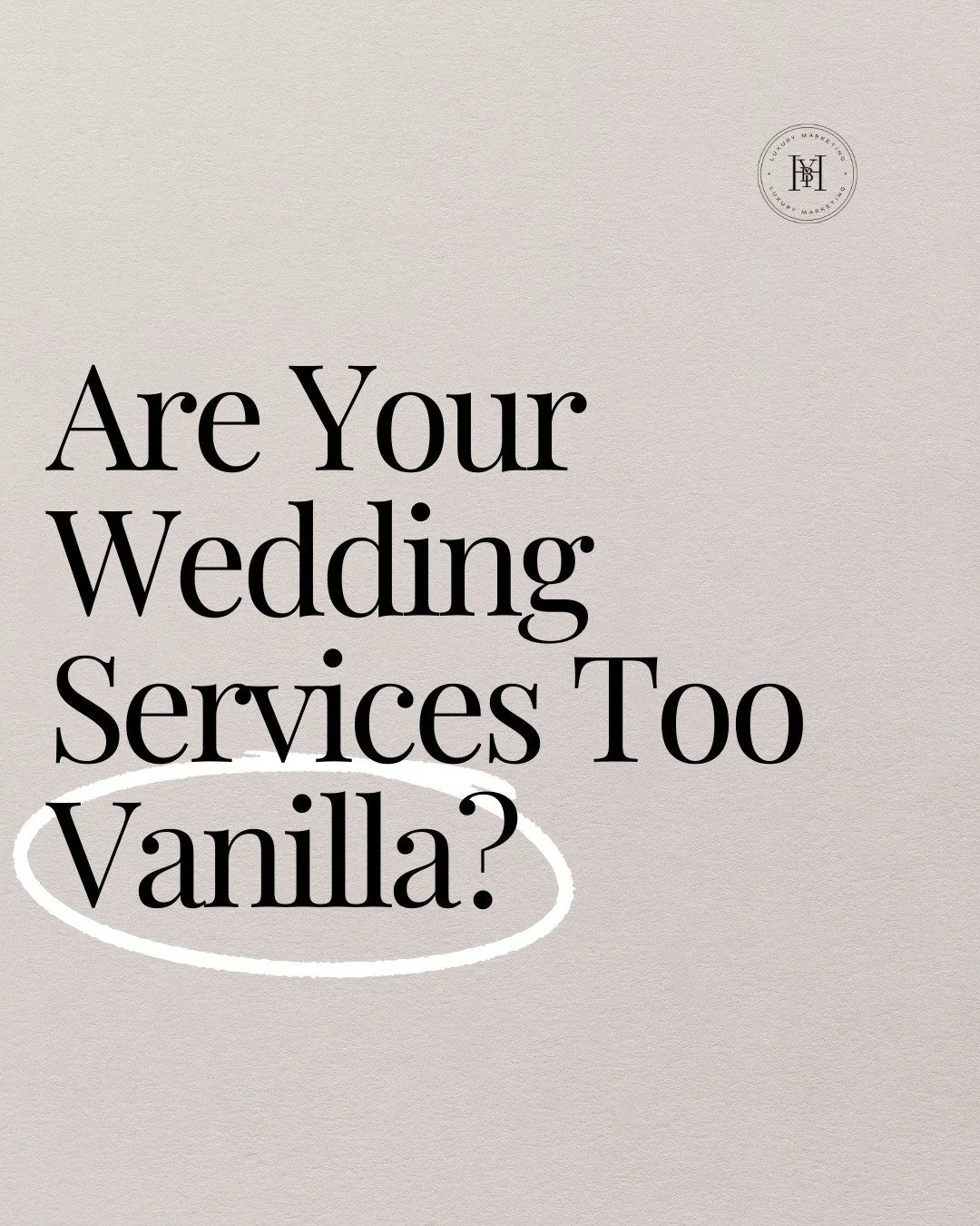 Here is the dirty little secret of the high-end wedding industry: "Premium pricing" and "luxury" are literally just branding. That&rsquo;s it.

You aren't charging &pound;10k+ because your camera is shinier, your roses are genetic