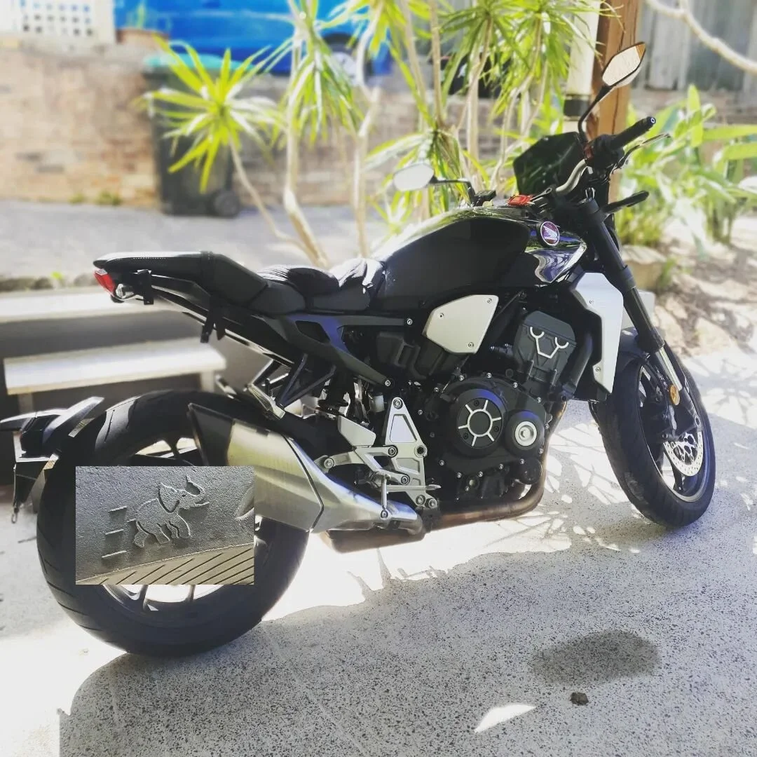See what I found on the tyre when i finished washing the bike.  How cute is that?

#cb1000r #bikelife #bikemaintenance #girlswhoride #bikerchick