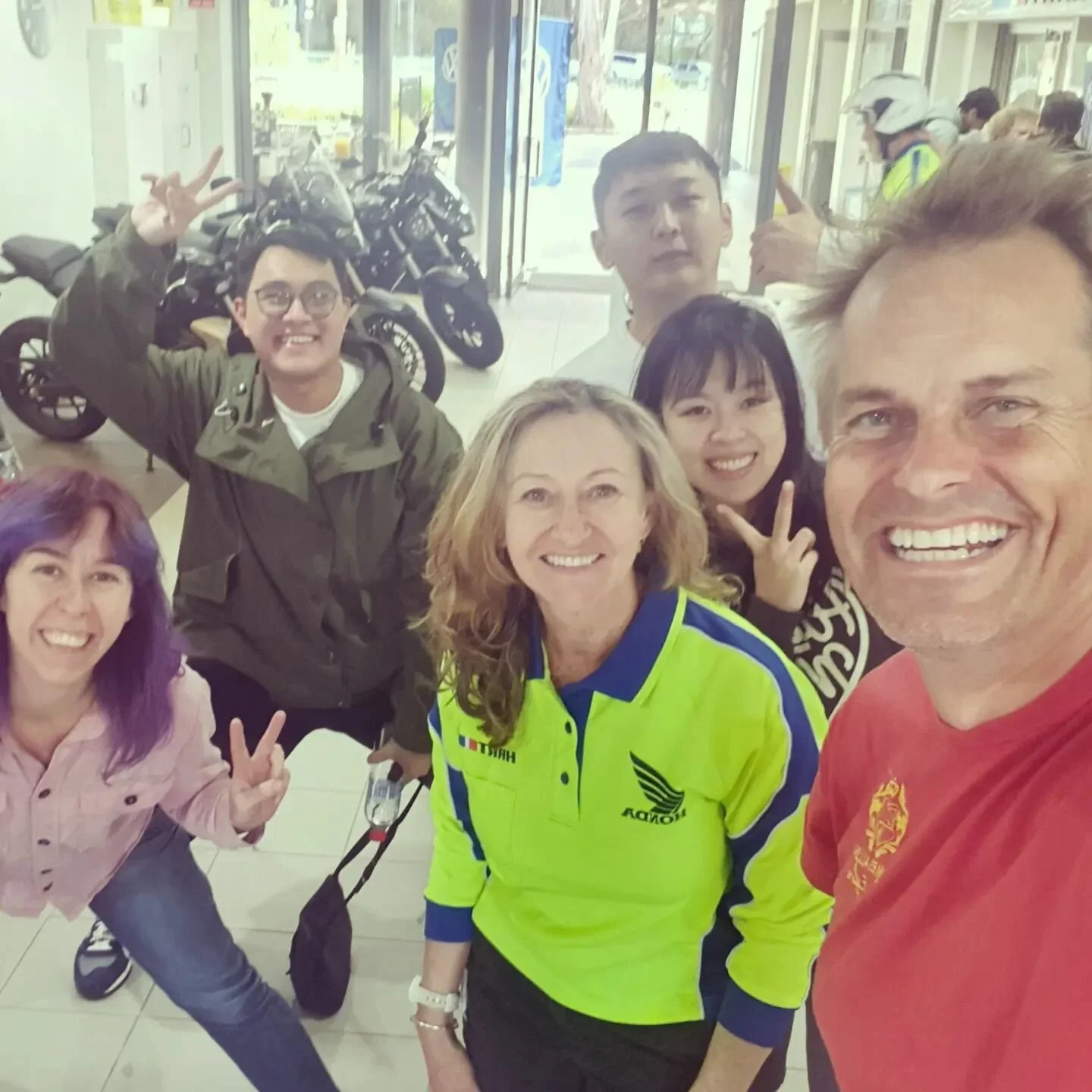 Motorcycle training is my thing.  Love all the happy smiling faces at the end of training.  My students are going to be awesome and safe out on the road.  Not too mention the famous dude with the great smile.  @jamesallenexplorer

 #motorcycletrainin