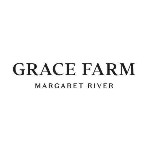 Grace Farm Margaret River logo on a dark background.
