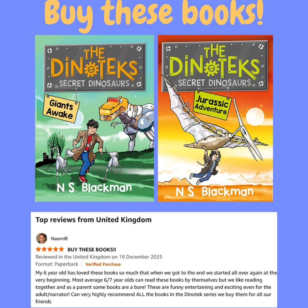 Reviews like these make really make our day! In this #NationalYearOfReading2026 if you want books that children really *love*, do try @NSBlackman's Secret Dinosaur series. They are brilliant #ReadingForPleasure treats for ages 6 - 9 full of warmth, h