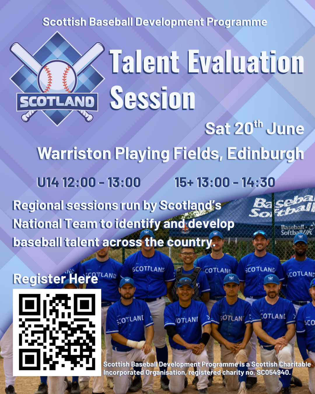 Scottish Baseball Development Programme Launches New Website and Announces First Regional Talent Evaluation Day