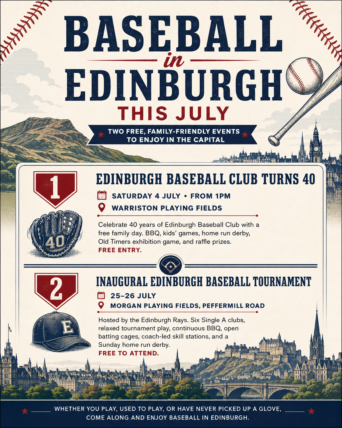 Two for the Diary: Edinburgh's Baseball Summer