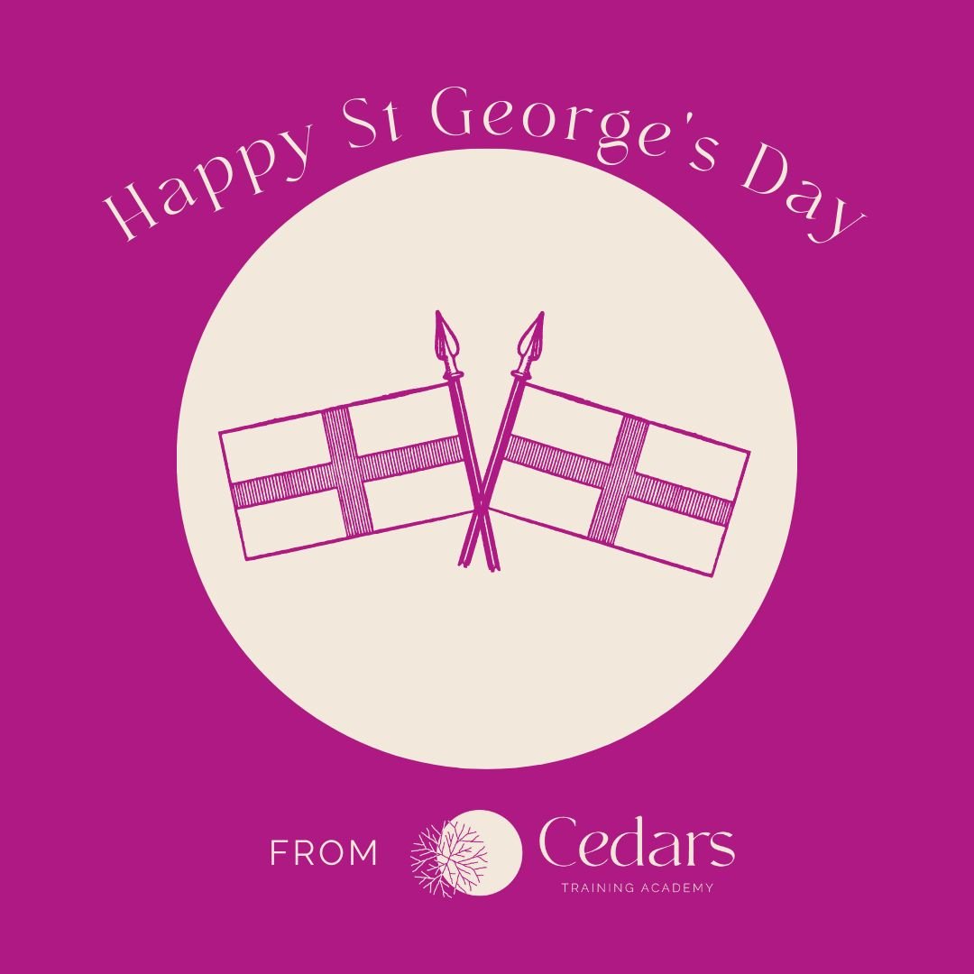 Happy St George's Day! Have a lovely day. 😊
.
.
.
.
.
#cedarstrainingacademy #stgeorgesday #happystgeorgesday #england