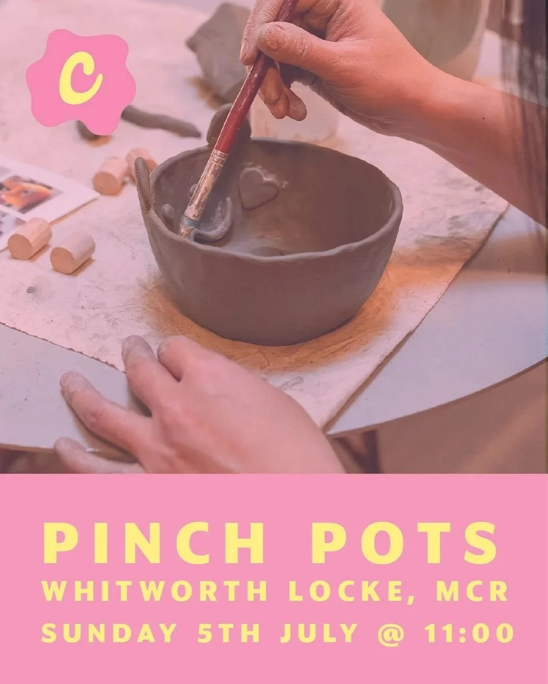 Pottery Class - Whitworth Locke Manchester JULY