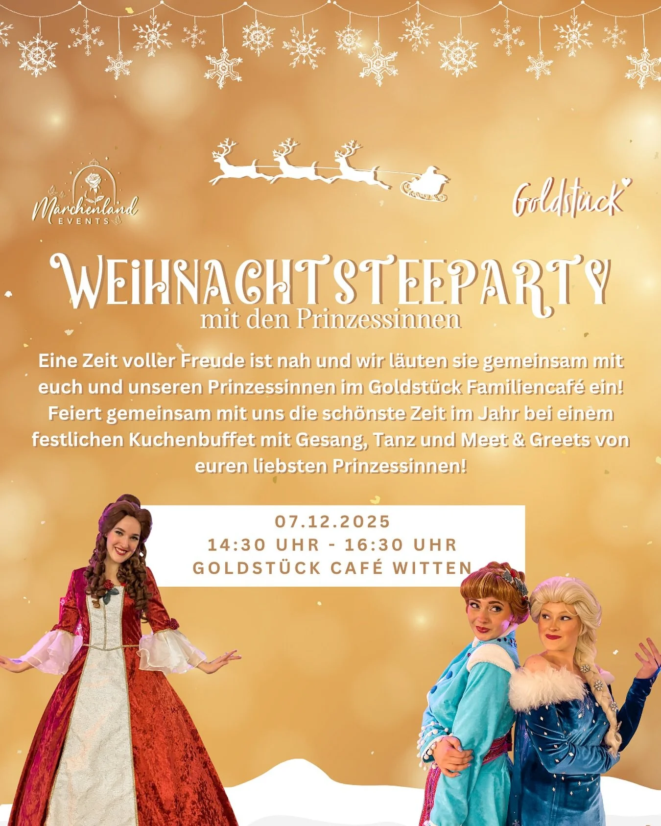 🎄 Eine Zeit voller Freude ist nah 🎄

Endlich ist es wieder so weit und die sch&ouml;nste Zeit des Jahres steht bevor! 😍
Wir freuen uns sehr, auch in diesem Jahr wieder gemeinsam mit dem @goldstueck_cafe die Weihnachtszeit mit euch einzul&auml;uten