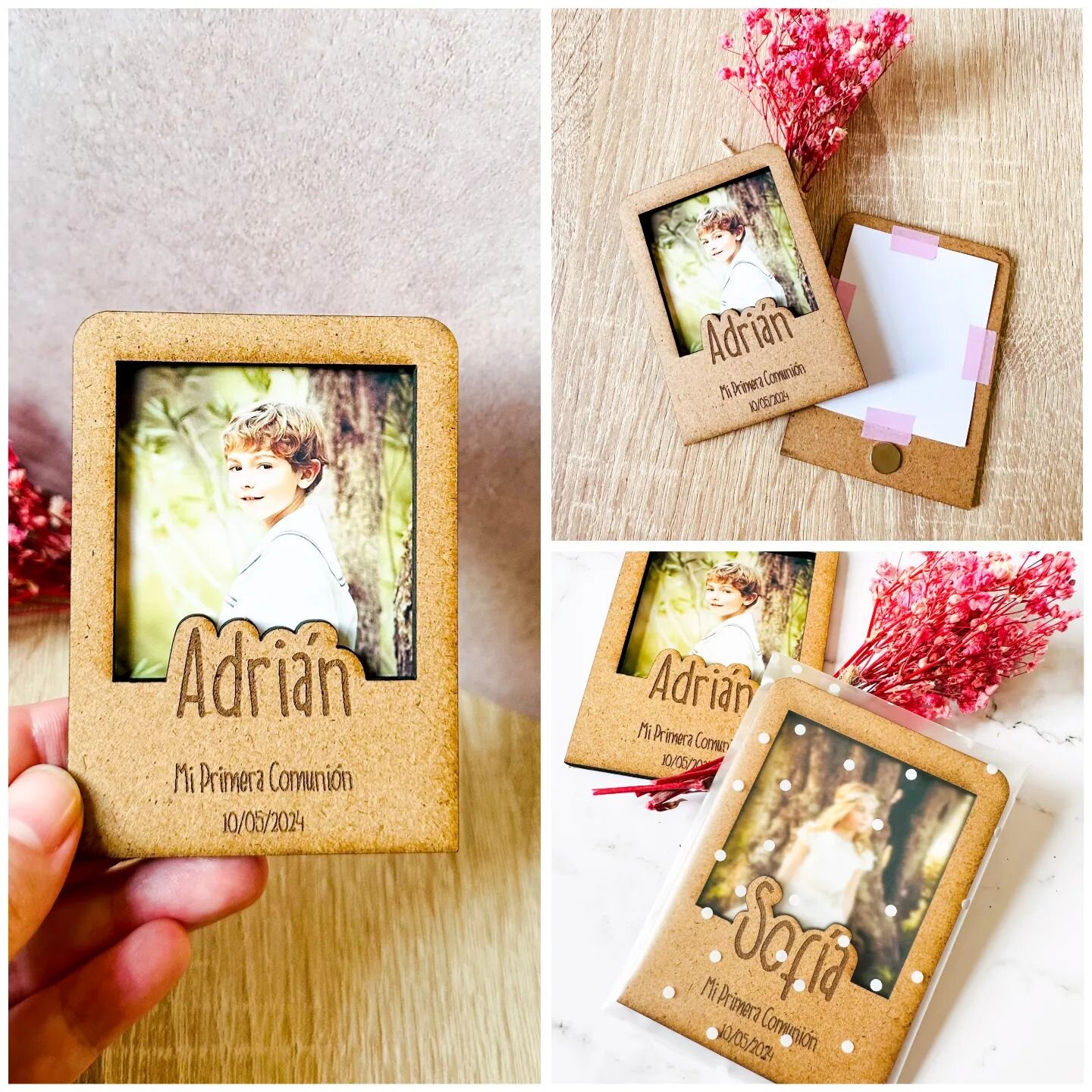 ‼️Hasta Fin De Existencias‼️
🔥Antes 3,80&euro; Ahora 2,50&euro;🔥
Portafotos Comuni&oacute;n con Im&aacute;n Personalizados Hasta fin de Existencias
Precio de la oferta sin foto (con foto y bolsita +1&euro;)
Si escoges la opci&oacute;n Sin foto, Pue