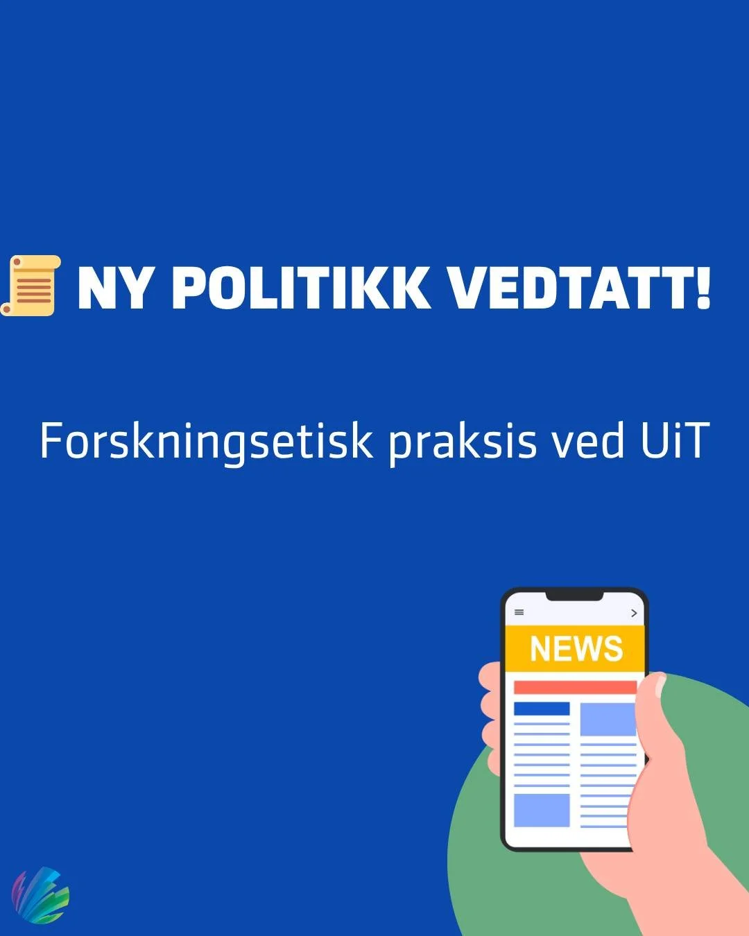 UiT forsker p&aring; alt fra klima og medisin til samarbeid med Forsvaret &ndash; men vet studentene hvordan etikken ivaretas?

Studentparlamentet har vedtatt politikk for mer innsyn og &aring;penhet. Vi trenger et aktivt forskningsetisk arbeid &ndas