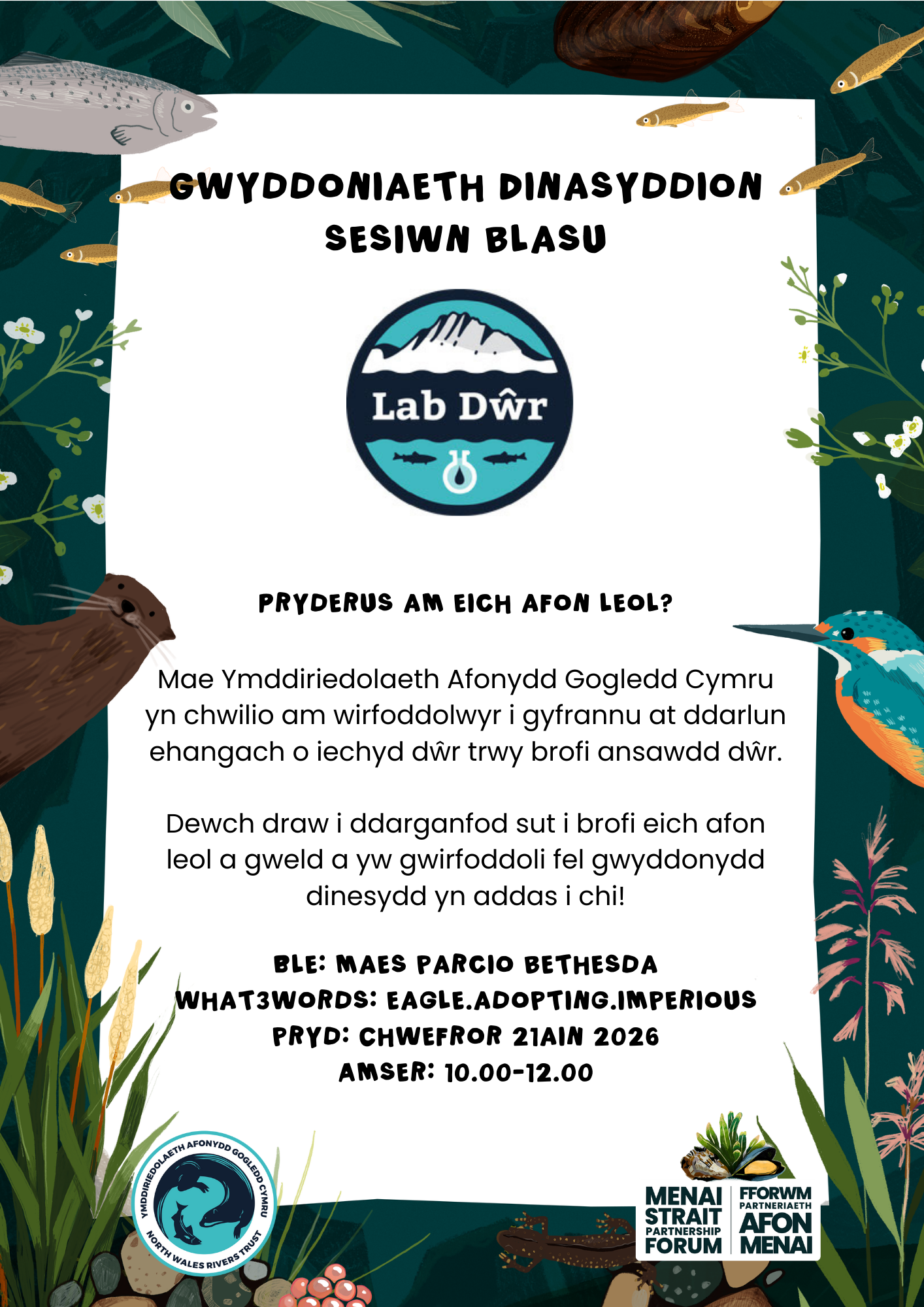 Afon Ogwen Citizen Science Taster Session