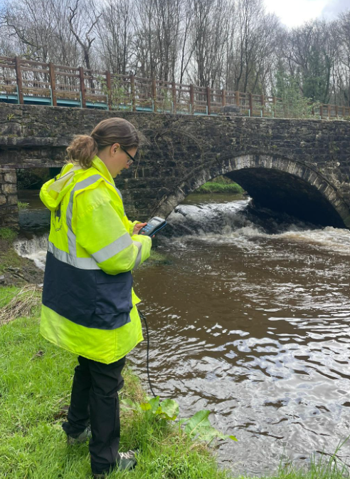 Water quality Testing on the Afon Cegin 