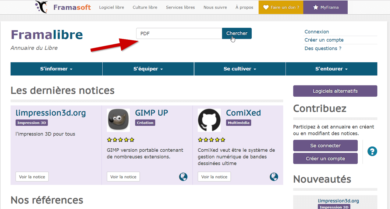 recherche pdf framalibre