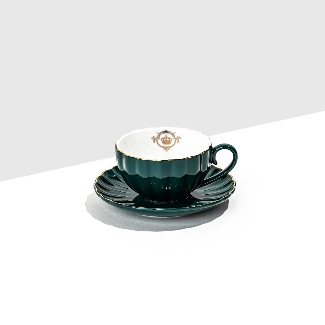 Teal Royal Teacup