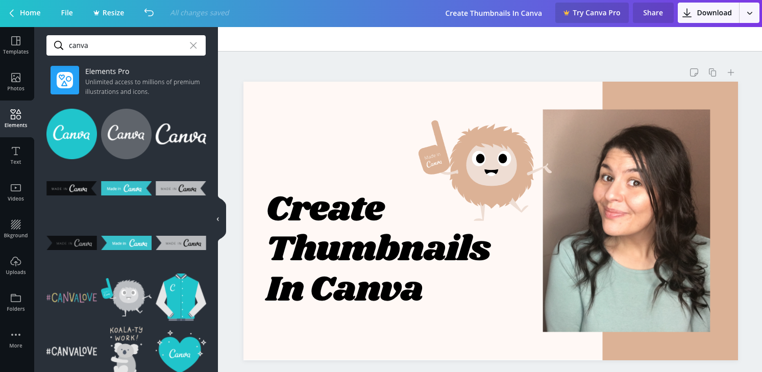 How to Create YouTube Thumbnails with Canva — Chloë Forbes-Kindlen