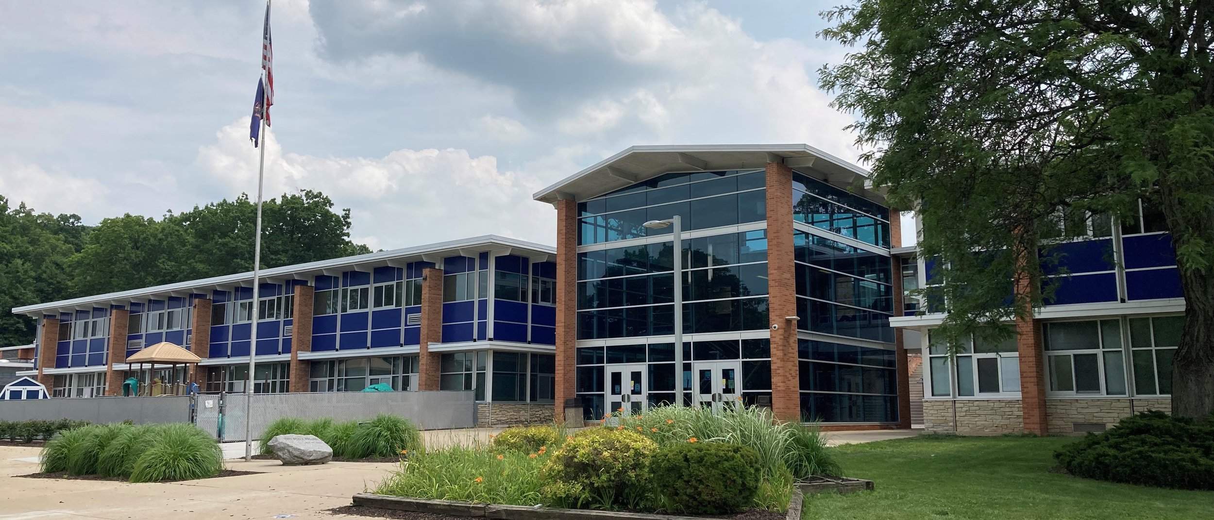 Front of Loy Norrix High School where KMI does service on their kitchens