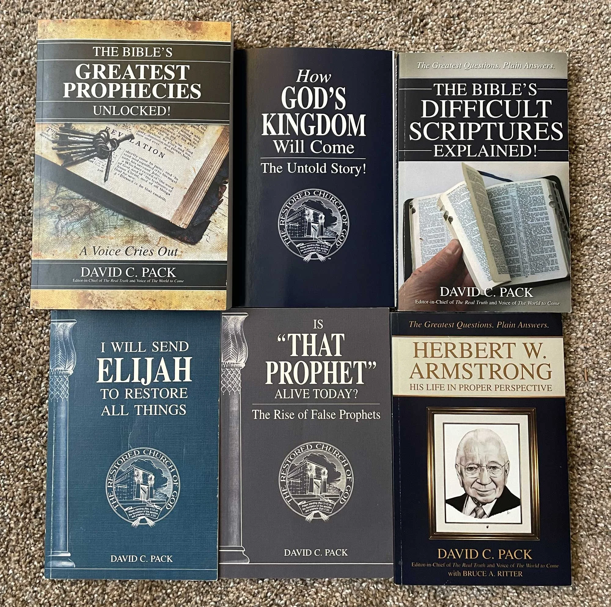 Discontinued literature of The Restored Church of God