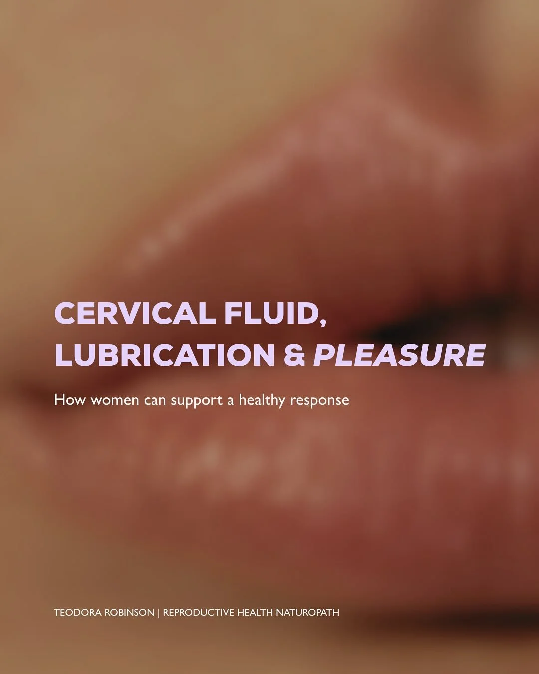Dryness during sex isn&rsquo;t just in your head (or your hormones).
 It&rsquo;s influenced by your cycle, your nervous system, nutrient status, and even how safe + connected you feel in the moment.

Cervical/vaginal fluid shifts across the month: so