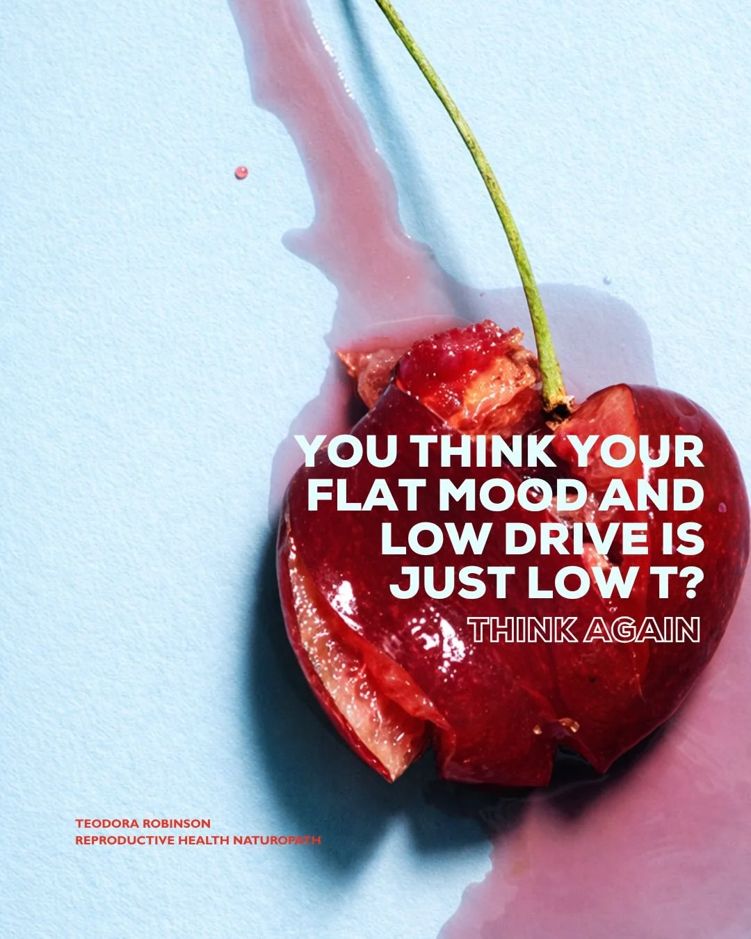 You might have looked at the signs: low libido, flat mood, no real drive and landed on testosterone ✅ 

And sometimes that&rsquo;s relevant.
But it&rsquo;s rarely the whole picture.

Because those same symptoms show up when the body is under ongoing 