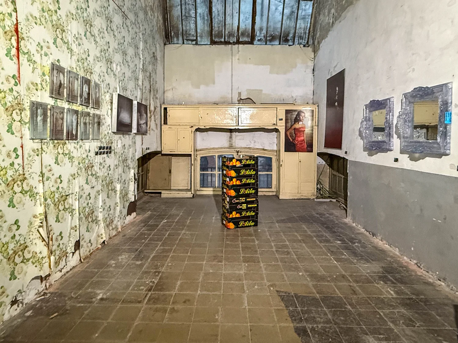 View of the enclosed room on the second floor