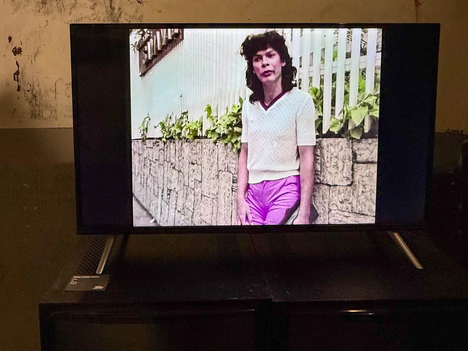 Installation view, Trans, 1982, documentary film