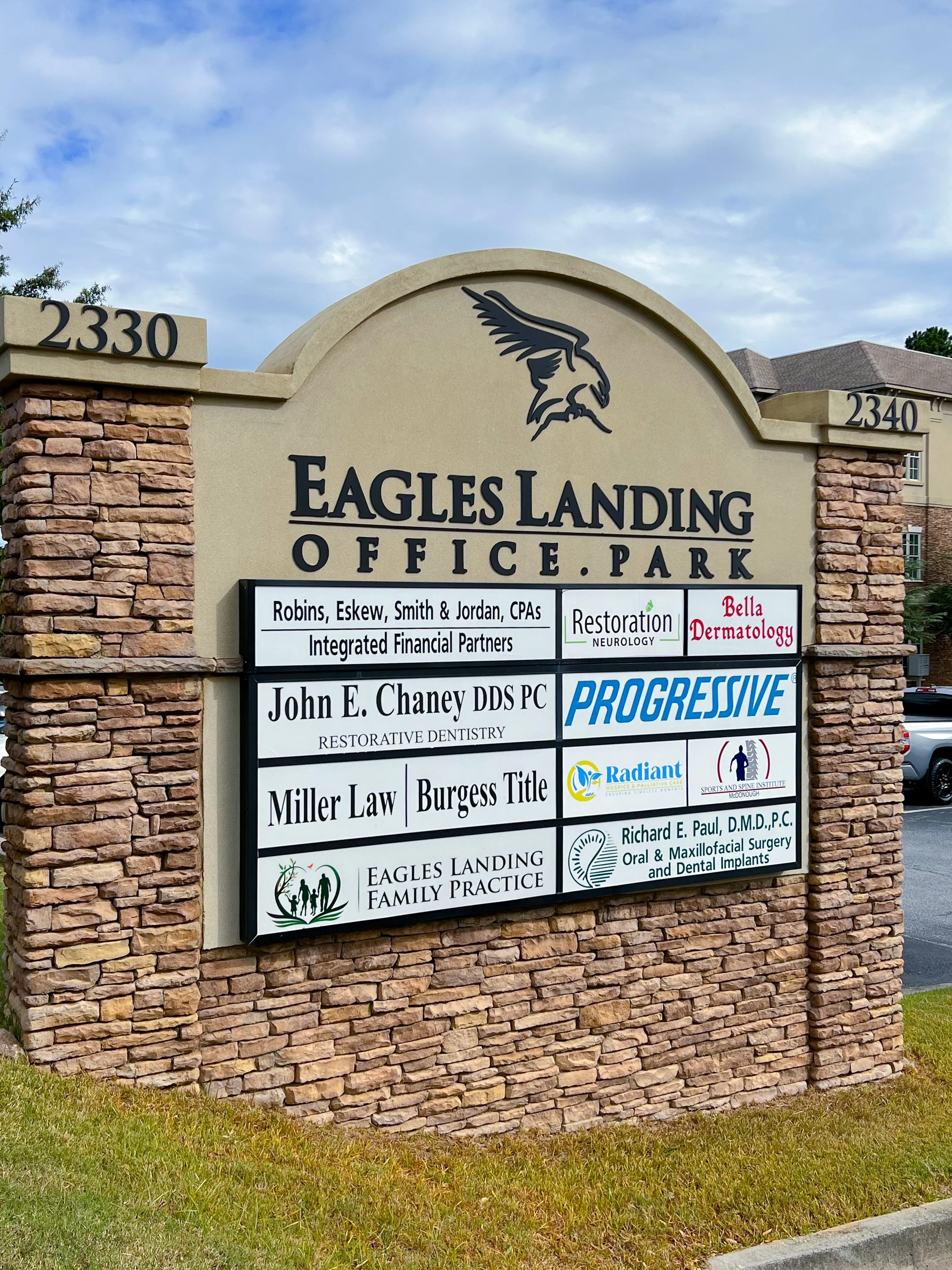 Eagles Landing directory sign
