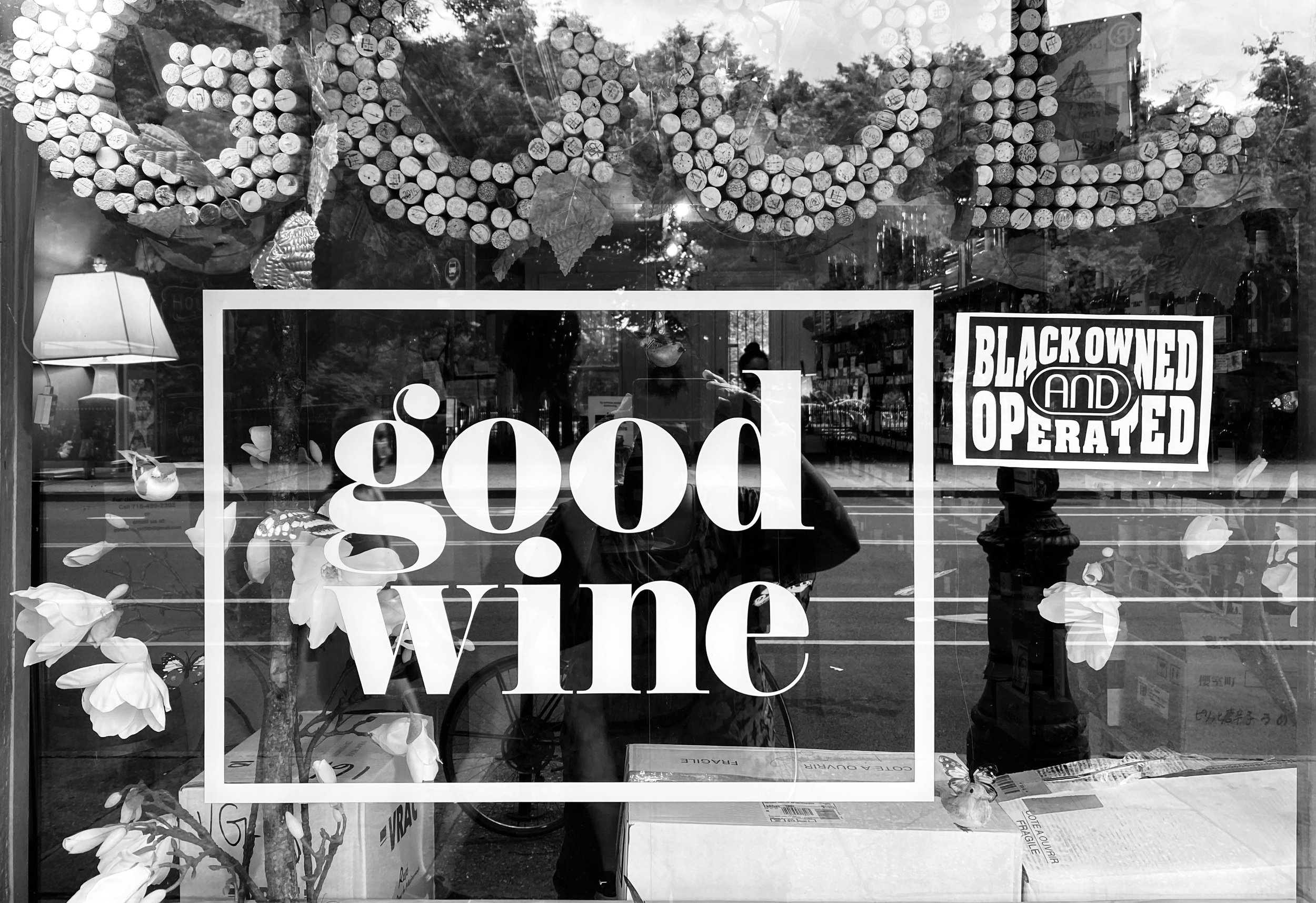 GW black owned operated sign in b & w IMG_8576.JPG