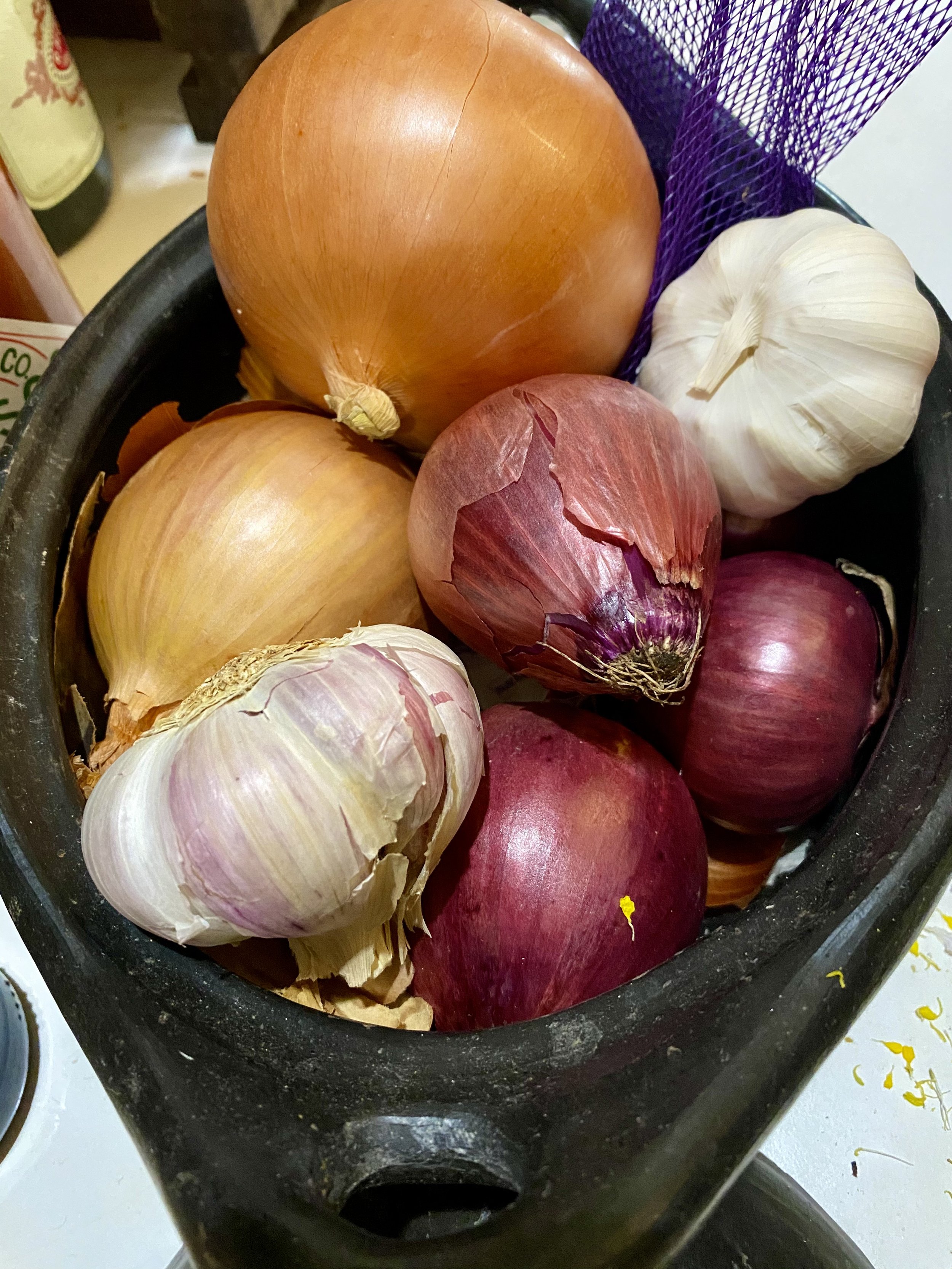 I get nervous when my garlic stash