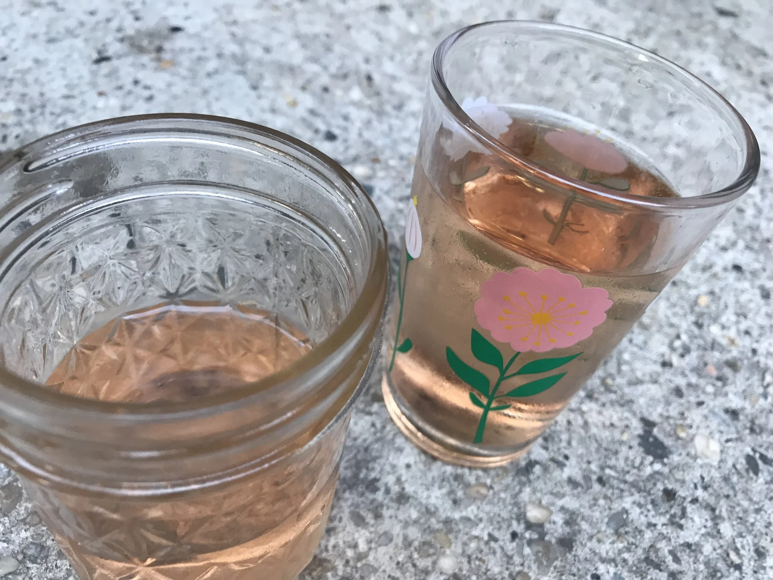 ROSÉ_stoop juice glasses on steps IMG_6564.jpeg
