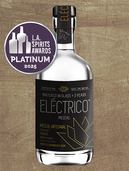 ELÉCTRICO MEZCAL TOBALA 3YR WITH L.A. SPIRITS AWARDS PLATINUM 2.jpeg