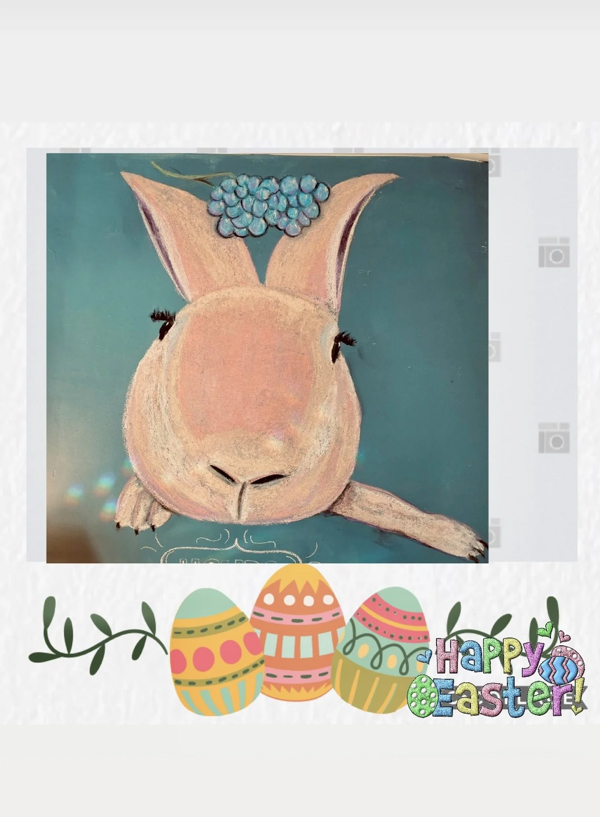 EASTER Bunny from GW with wine grapes and cartoon eggs picollage IMG_5768.jpg