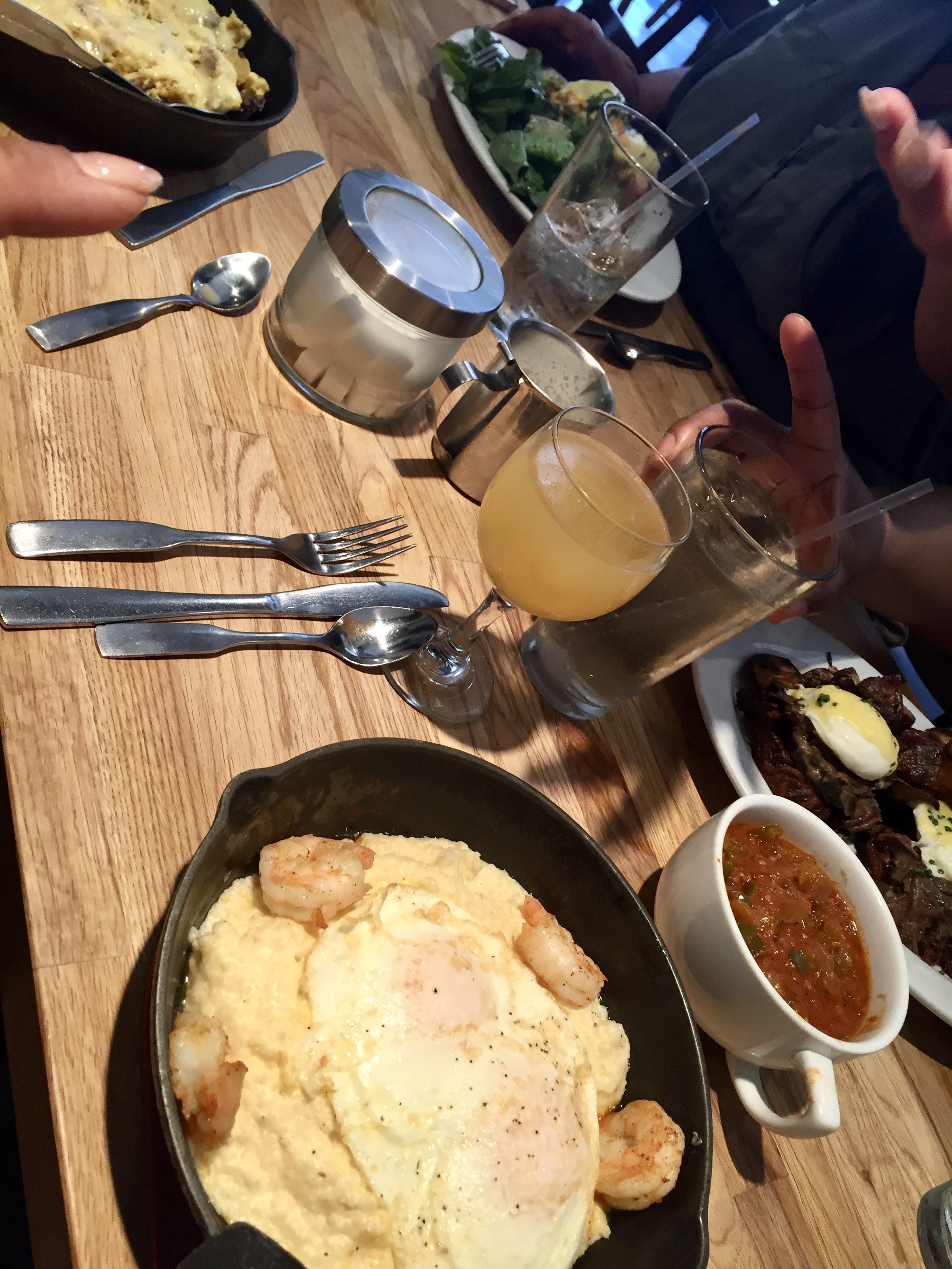 GRITS_with shrimp at a restaurant IMG_5367.jpg