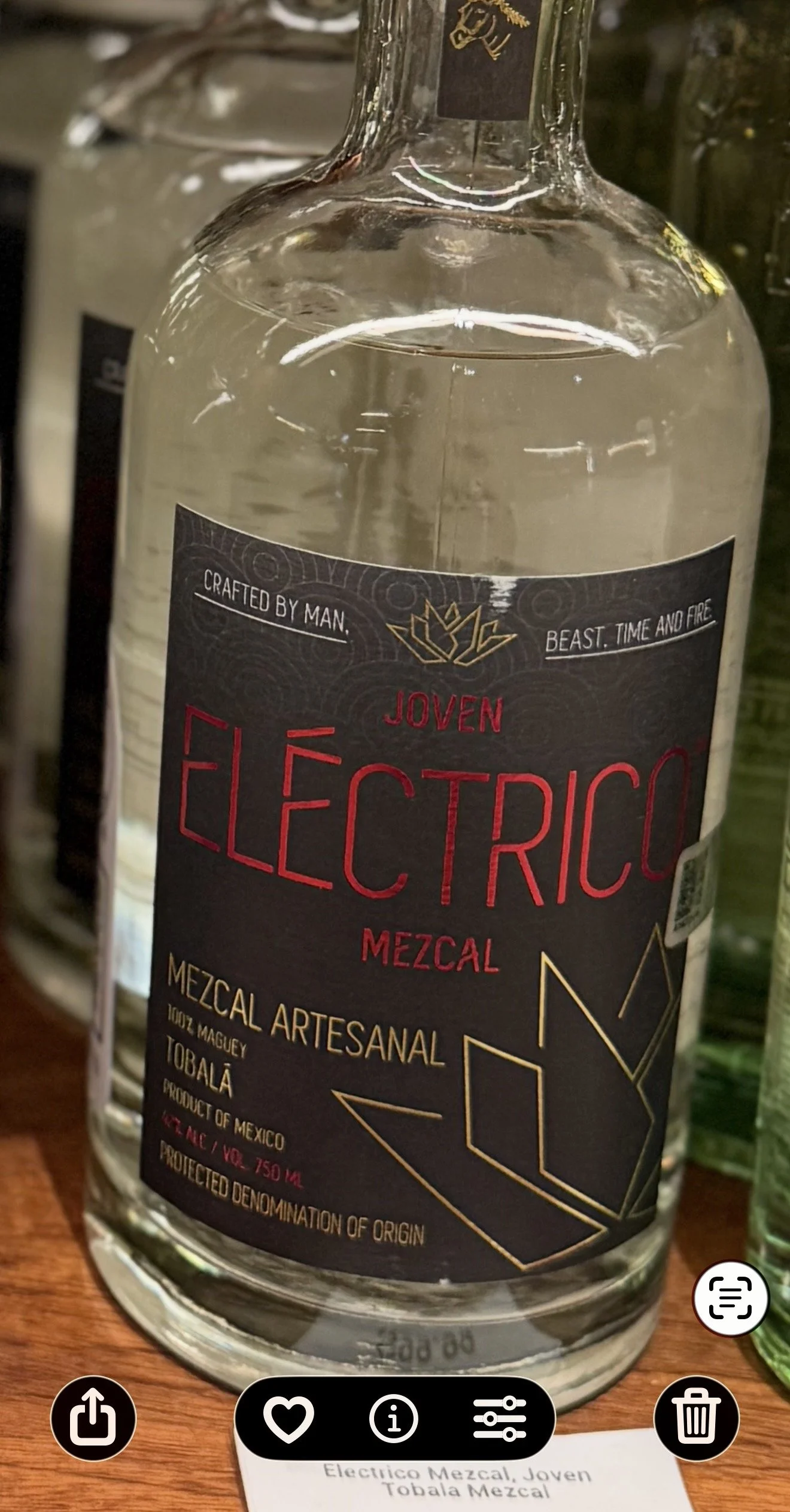 Electrico Tobala bottle on shelf at PENN CELLARS in LIRR Penn Station IMG_6113.jpg