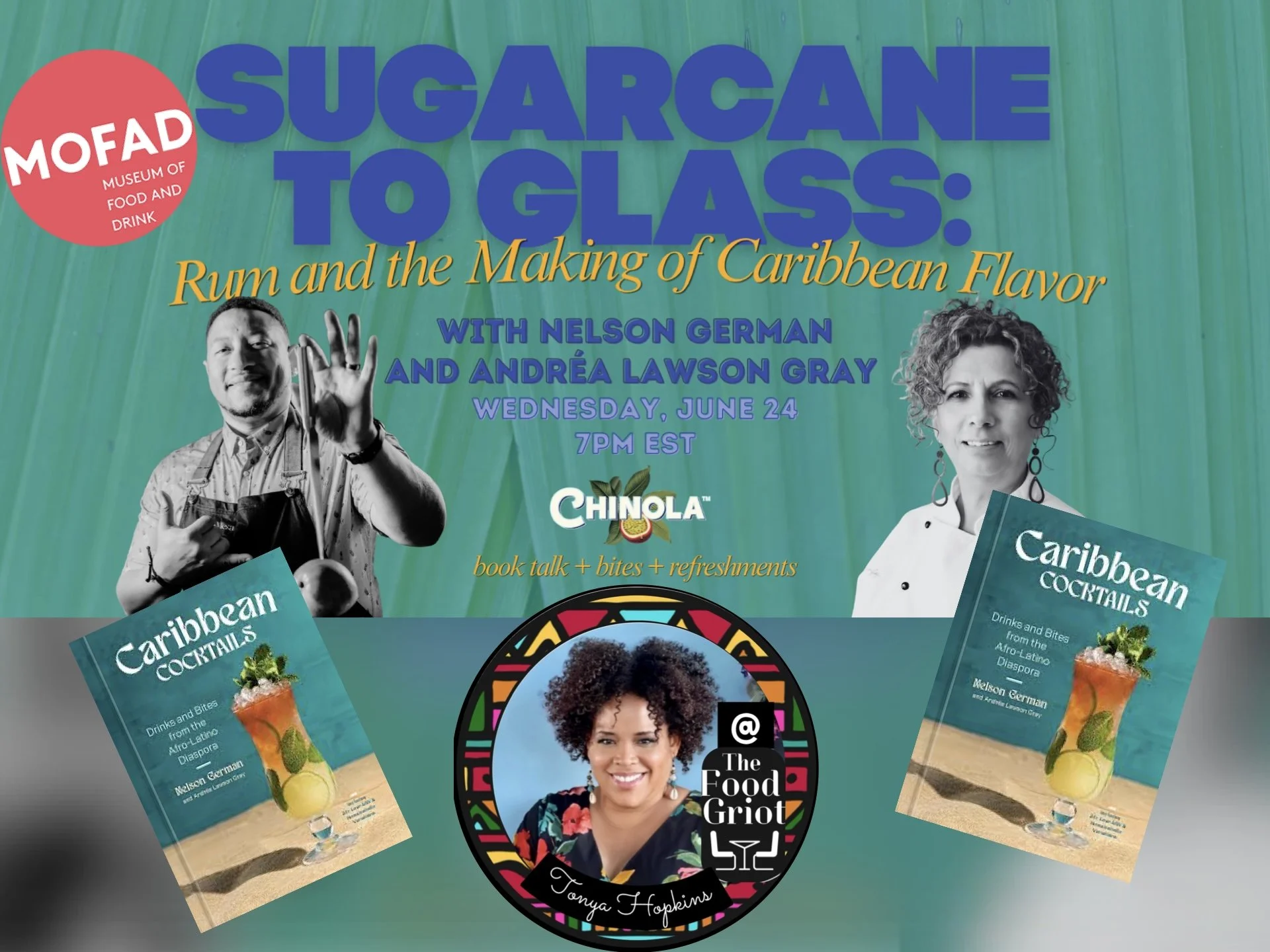  "SUGARCANE TO GLASS: RUM AND THE MAKING OF CARIBBEAN FLAVOR"  Wednesday, June 24, 2026