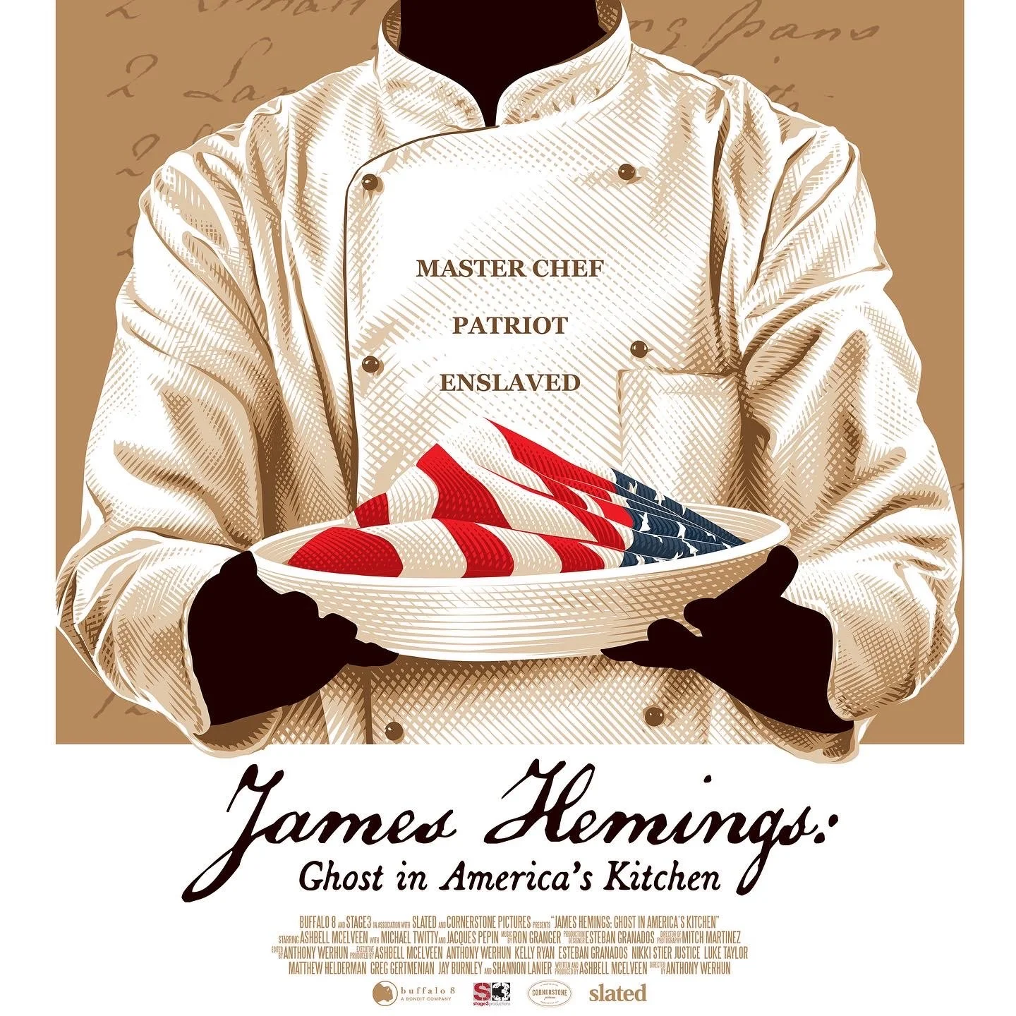 James Hemings movie logo poster red white blue flag 9F7B1CC2-FB64-41A4-9471-DEF9894A9FE8.JPG