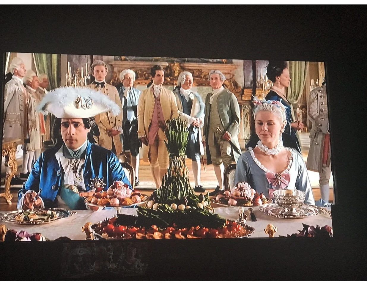 Marie Antoinette n King Louis movie clip fine dining Paris Bastille Day fodder IMG_0487.jpg