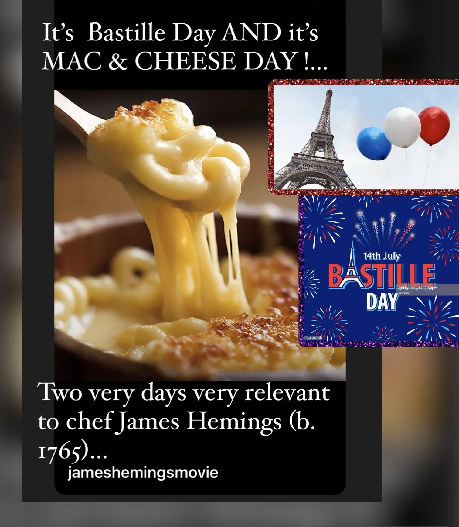 July 14th is Bastille Day 🇫🇷 AND Mac &amp; Cheese Day [+ HBD 🎂 to a Contemporary Chef-Compatriot Born This Day!🎊]  