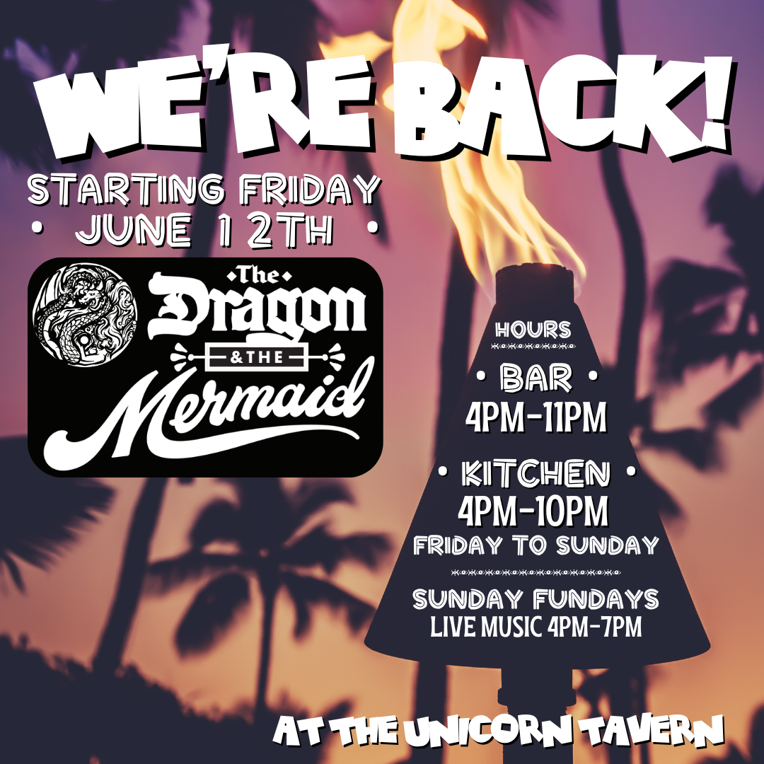 WE'RE BACK! >>>>> THE DRAGON AND THE MERMAID RETURN!