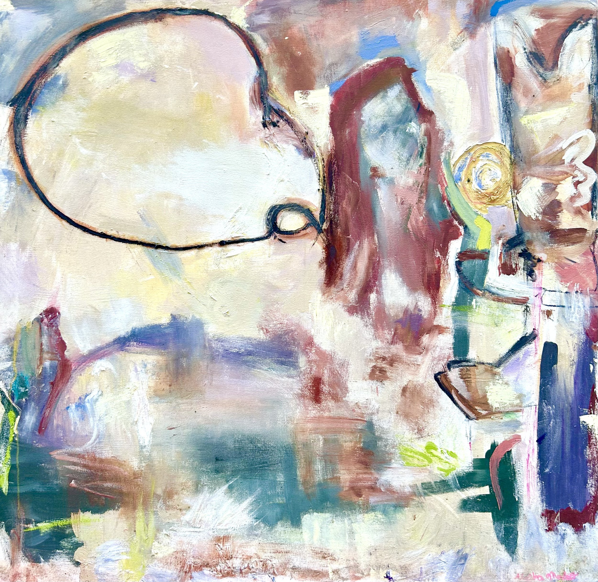 Desert Whisperer, 2024 Oil on Canvas 48 x 48 inches