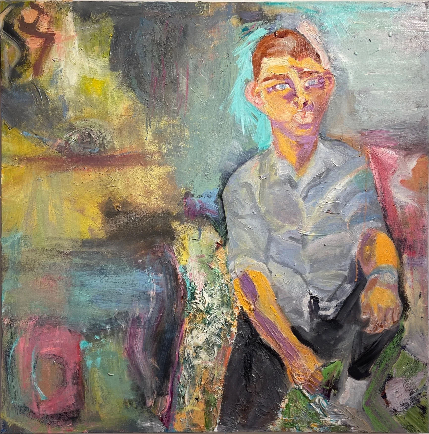 Ryan, 2022.
36 x 36 in.
Oil on canvas