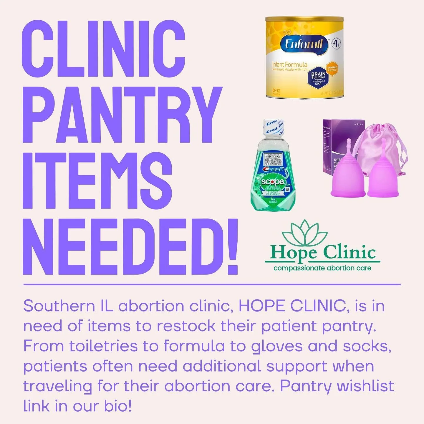 2024 is here, and with the new year comes the continued need for community support of abortion access! @hopeclinicil in Granite City, Illinois provides care up to 27 weeks and 6 days- the only independent clinic in the entire Midwest that supports to