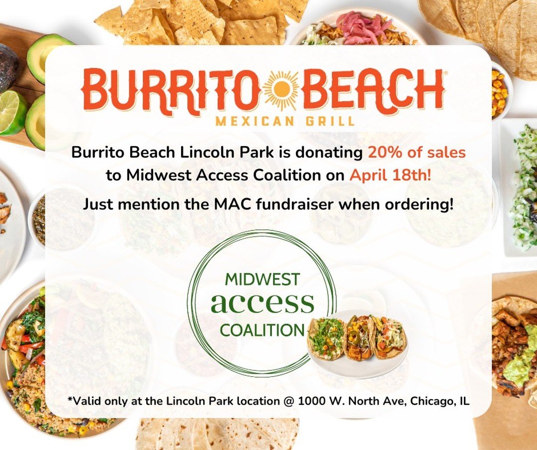 🌯🌯 TOMORROW!!! For anyone who eats at the Lincoln Park Burrito Beach @ 1000 W North Ave. in Chicago AND mentions this MAC fundraiser, @burrito_beach_lincoln_park will donate 20% of the sales to MAC. Eat burritos, fund abortion!! 🌯🌯
.
.
🌯🌯 &iexc