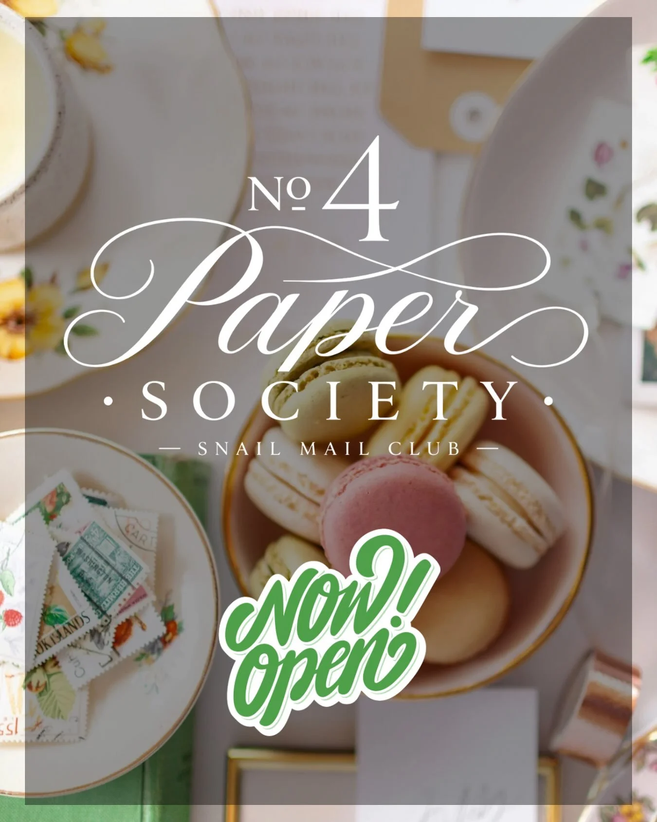 Today is the day! No 4 Paper Society is officially open🙌🏽

The monthly snail mail club is open to join. Only 25 spots are available for issue 1. The envelopes will go in the mail the first week of October.  You will be able to purchase your $12 mon